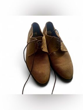 Topman perforated leather jasper derby shoes formal men size 9